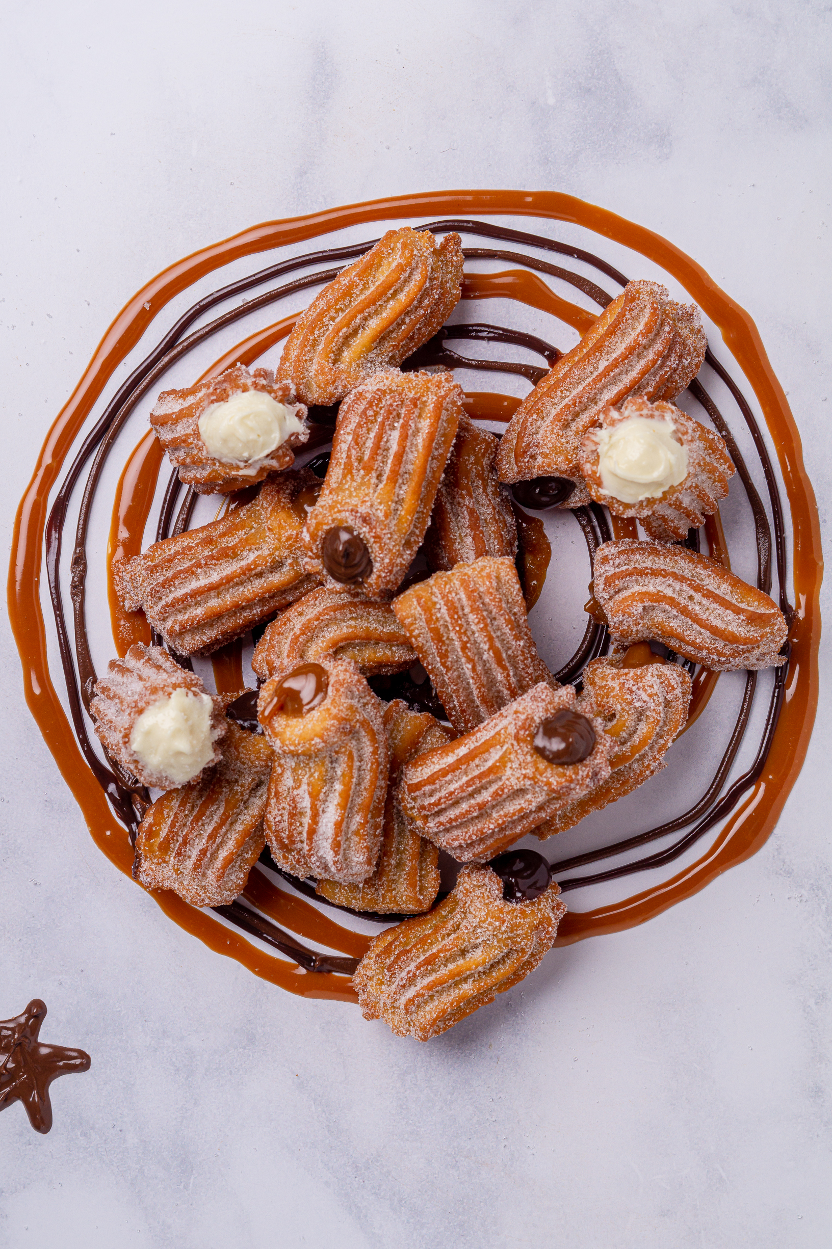 A churro order ready for delivery